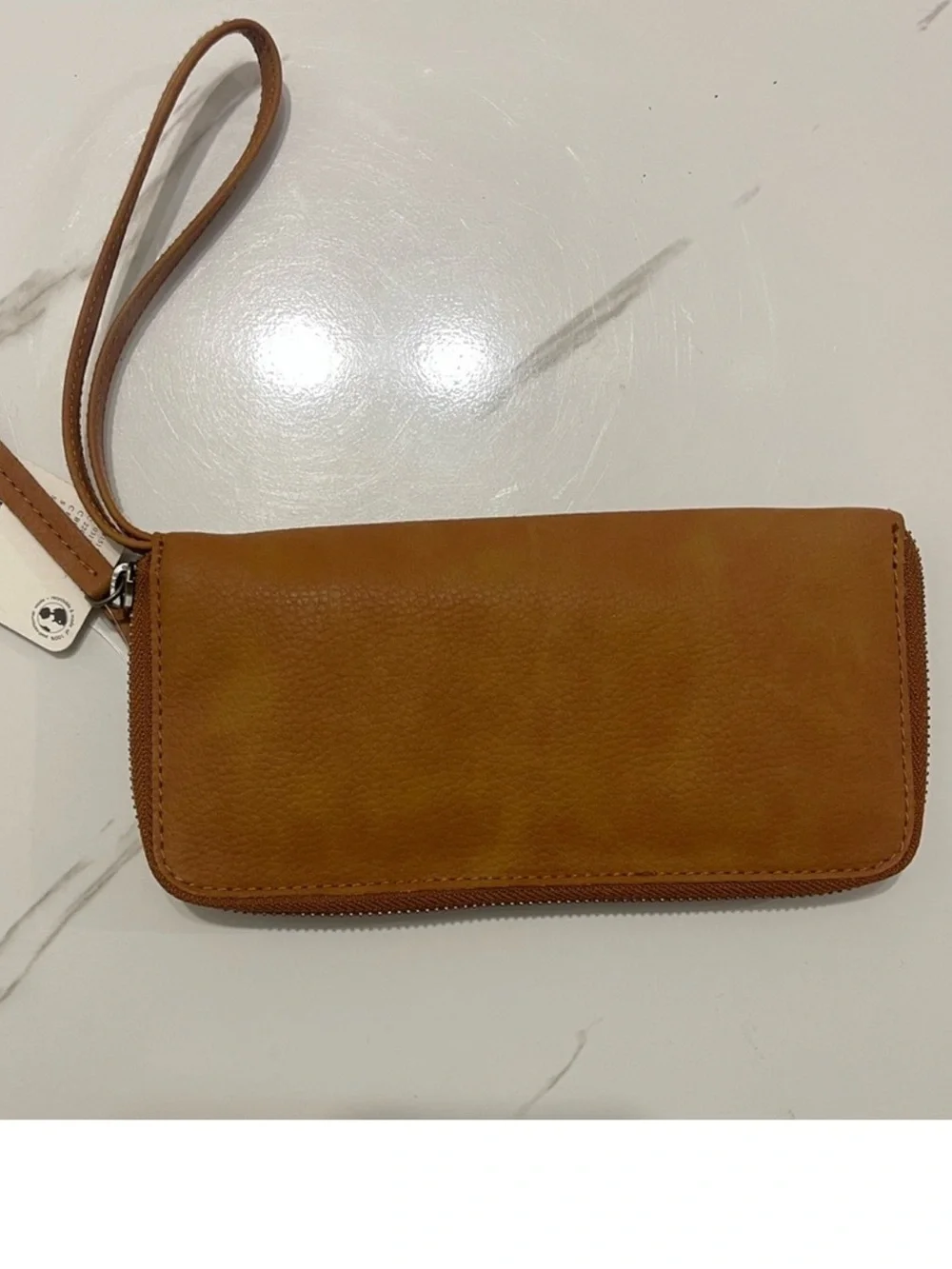 FREE PEOPLE Vegan Distressed Wristlet